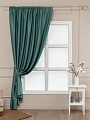 Штора Ника Зварико блэкаут 888250-16 2x2.5 м (зеленый/изумрудный)
