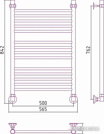 Полотенцесушитель Сунержа Аксиома-10 80x50 00661-8050