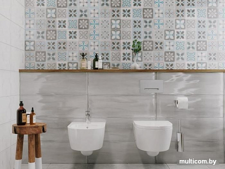 Керамическая плитка Meissen Лиссабон Рельеф LBU092 (250x750, серый)