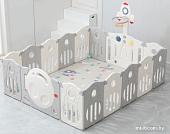 Игровой манеж UNIX kids SUPREME Space 200x200 Grey