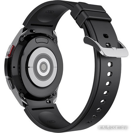 Ремешок Rumi Classic силиконовый для Samsung Galaxy Watch4/5 (20 мм, черный)