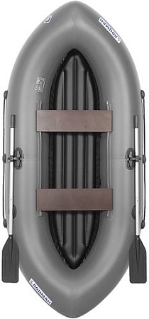 Гребная лодка Лоцман Турист ЛТ-300 ВНД (серый)