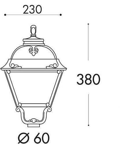 Садовый светильник Fumagalli Cefa U23.000.000.AXF1R