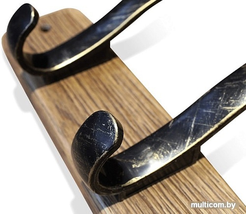 Набор крючков для одежды Sheffilton SHT-WH20 981556 (браш. коричневый/черный золотая патина)