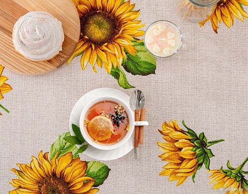 Скатерть АртПостель Подсолнухи СБ.150x220