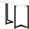 Кухонный стол Millwood Арлен 1 38/76x110x76 (белый/металл черный)