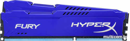 Оперативная память Kingston HyperX Fury Red 2x4GB KIT DDR3 PC3-10600 (HX313C9FRK2/8)