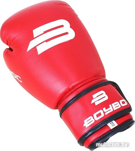 Перчатки для единоборств BoyBo Basic (14 oz, красный)