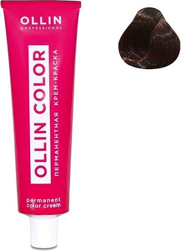 Крем-краска Ollin Professional Color перманентная 4/0 шатен 100 мл