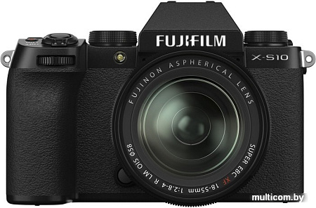 Беззеркальный фотоаппарат Fujifilm X-S10 Kit 18-55mm (черный)