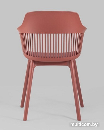 Стул с подлокотниками Stool Group Crocus c подушкой (бордовый)
