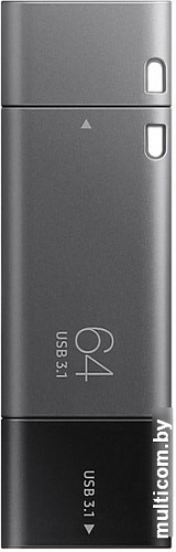USB Flash Samsung DUO Plus 64GB (серый)