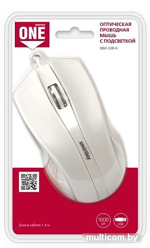 Мышь SmartBuy One 338 (белый) [SBM-338-W]