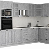 Готовая кухня Интерлиния Мила Деко 1.68x3.2 PR (керамика/керамика/опал светлый)