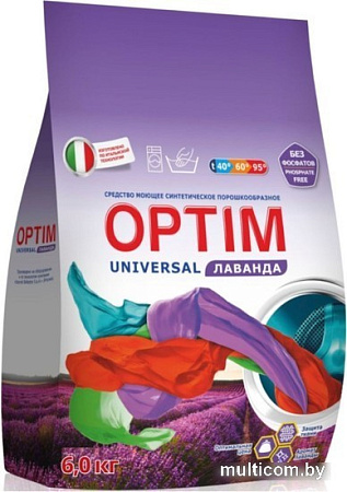 Стиральный порошок OPTIM Universal Лаванда 6 кг