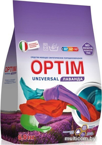 Стиральный порошок OPTIM Universal Лаванда 6 кг