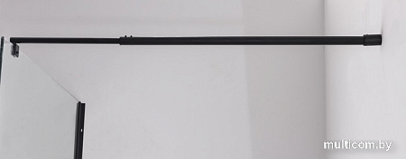 Душевая стенка Saniteco Walk-In SN-W8TB90 (90x200, прозрачное стекло, черный профиль)