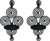 Набор подсвечников Gala Изящество PS070-BY (черный)