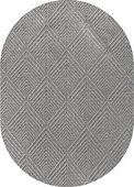 Ковер для жилой комнаты Linea Hali Gabardine K5052-GREY-OVAL (1.5x2.3)