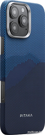 Чехол для телефона Pitaka StarPeak Tactile Woven для iPhone 16 Pro Max (темно-синий)