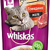 Консервированный корм для кошек Whiskas Мясная коллекция говядина в желе 85 г