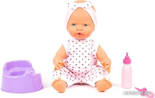 Пупс Полесье Веселый с соской, бутылочкой и горшком 86747