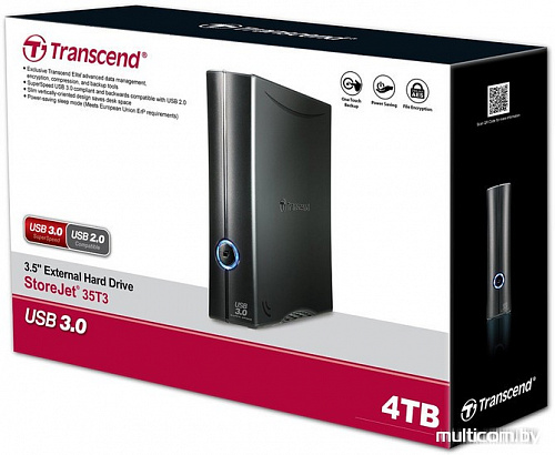 Внешний жесткий диск Transcend StoreJet 35T3 4TB [TS4TSJ35T3]