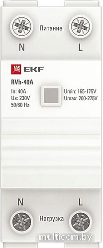 Реле напряжения EKF Basic rvb-63a