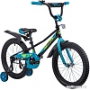 Детский велосипед Novatrack Valiant 18 2019 183VALIANT.BK9 (черный/голубой)