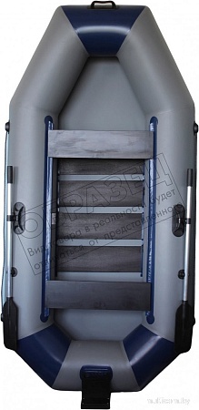 Моторно-гребная лодка Vivax К280Т с полом-книгой (без киля, серый/черный)