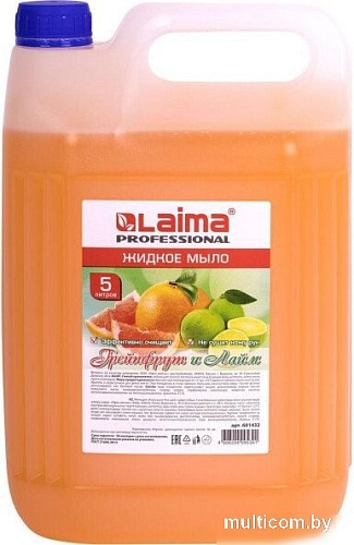 Laima Мыло жидкое Professional Грейпфрут и Лайм 601432 5 л