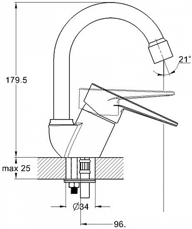 Смеситель Solone SUP1-A045
