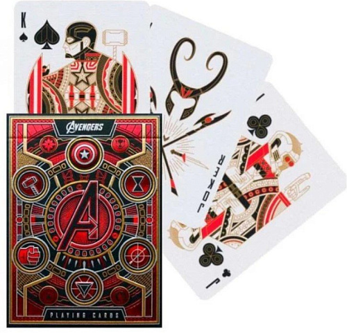 Игральные карты United States Playing Card Company Theory 12 Avengers Red Edition T1151