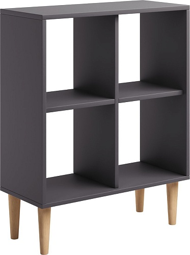 Стеллаж MONOFIX Одос 4 секции (графит)