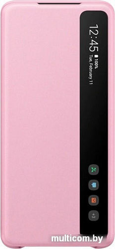 Чехол Samsung Smart Clear View Cover для Galaxy S20+ (розовый)