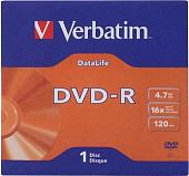 DVD-R диск Verbatim 4.7Gb 16x Verbatim DL в конверте 43844 1 шт.