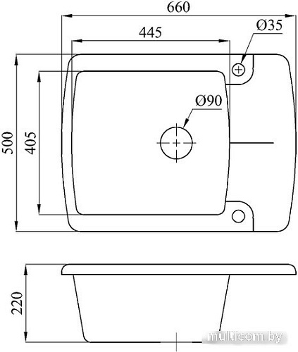 Кухонная мойка БелЭворс Flexi R (серый)