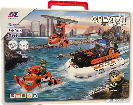 Конструктор Sharktoys Скрутка с надувной лодкой 22200069