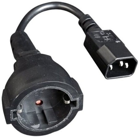 Адаптер CyberPower IEC C13 - Schuko (черный)