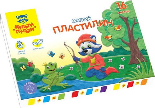 Пластилин Мульти-пульти Енот в сказке МП_41712 (16цв)