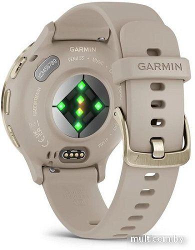 Умные часы Garmin Venu 3S (френч-грей, с силиконовым ремешком)