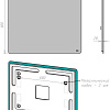 Lemark Зеркало Ecos 100x80 LM100Z