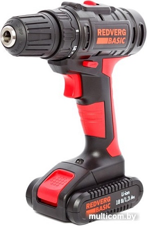 Дрель-шуруповерт RedVerg Basic SD18L/1-2 (с 1-им АКБ)