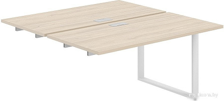 Стол Norden 320x143.8x75 AG.126.AR.L.72.WH (белый/серебристый/акация равелло)