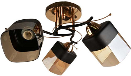 Люстра средней высоты Mirastyle BL-15124/3 FG+BK