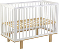 Классическая детская кроватка Polini Kids Simple 340 (белый/натуральный)