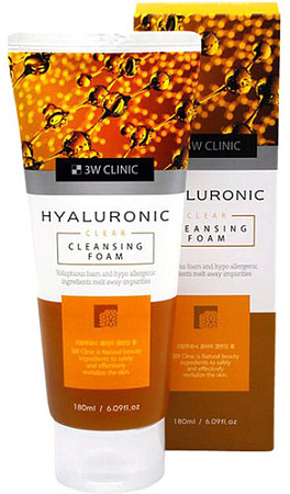 3W Clinic Пенка для умывания 3W Clinic Hyaluronic Clear Cleansing Foam 180 мл