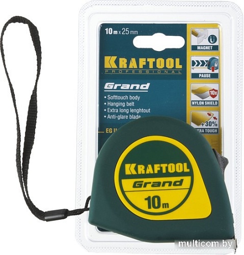 Рулетка KRAFTOOL Grand 34022-10-25