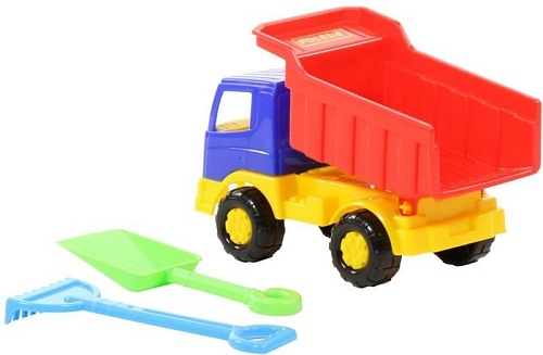 Полесье Тёма автомобиль-самосвал + лопатка + грабли 3307