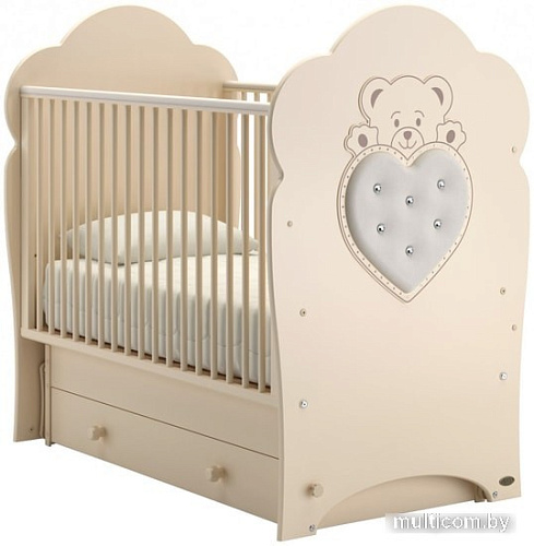 Классическая детская кроватка Nuovita Fortuna Swing (слоновая кость)